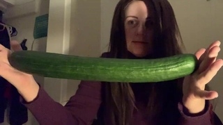 Look at this massive English cucumber!!!! (Super Soft Attempt!)